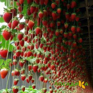Клубника ампельная Анастасия купить по цене от 370р. в интернет-магазине «Посадика» с доставкой почтой в в Злынкае и по всей России – [изображение №1].
